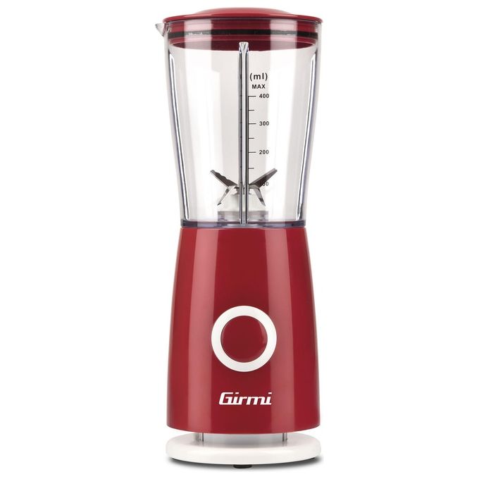 Girmi FR0302 Frullatore Elettrico 170W 400 ml 4 Lame Acciaio Inox Funzione Pulse colore Rosso