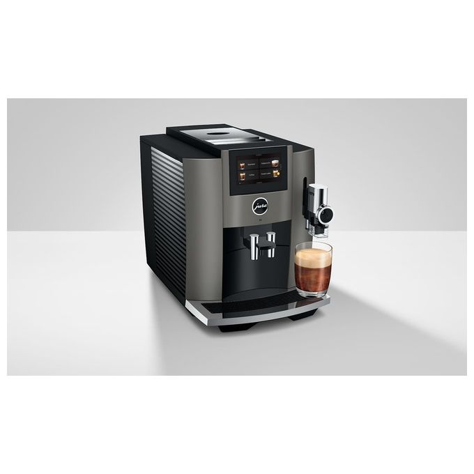 JURA 15480 S8 Macchina da caffe' Automatica 1,9 L 15 bar 1450 W Touchscreen 4,3'' Wi-Fi Sweet Foam colore Dark Inox