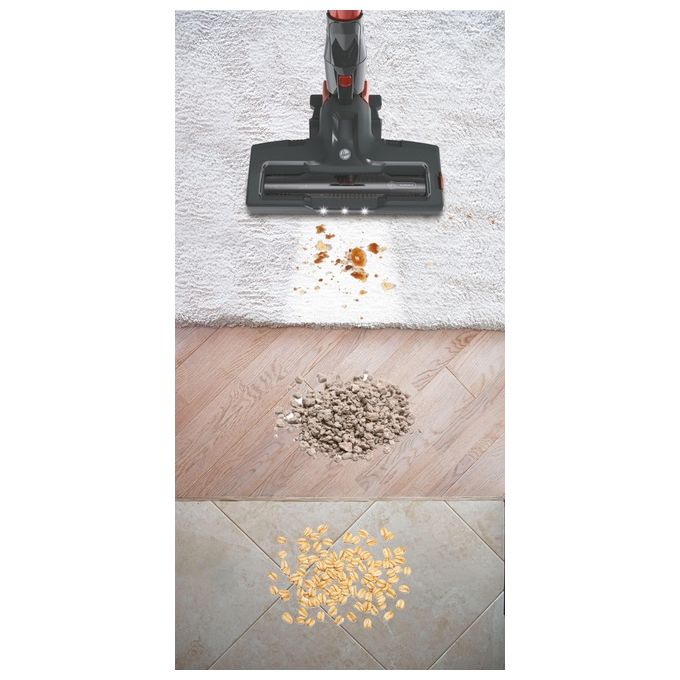 Hoover 39400957 H-FREE 300 Aspirapolvere a bastone 2 in 1 Senza sacchetto 0,7 L 240 W colore Grigio Titanio