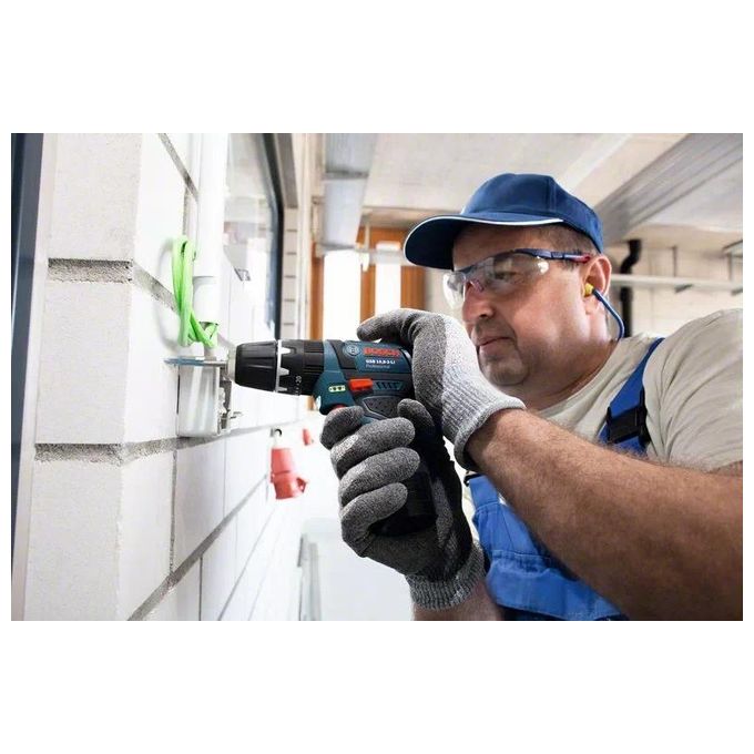Bosch 0 601 9B6 90K GSB 12V-15 Trapano a Percussione Cordless 12 V 2 Ah 30 Nm Nero Blu
