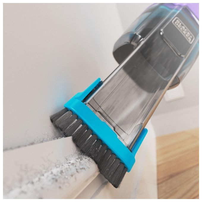 Black+Decker NVD220BP-QW Aspirapolvere Senza Filo Senza Sacchetto 0,29 L autonomia 14 min colore Viola e Azzurro