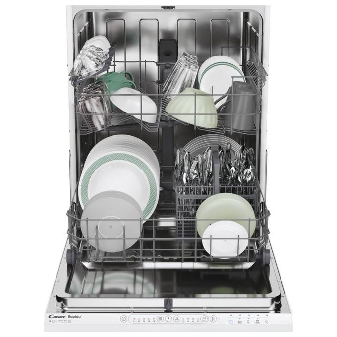Candy CI3E9E0W Rapido Lavastoviglie Incasso a Scomparsa Totale 13 coperti Classe E 49 dB Motore Inverter Partenza Ritardata (82x60x55 cm) colore Bianco