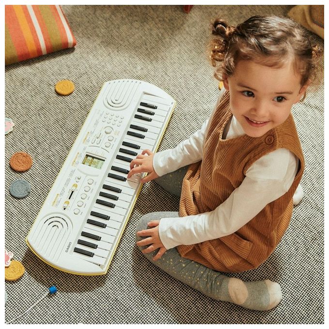 Casio SA-80H5 SA-80 Tastiera Musicale 44 Mini Tasti 100 Suoni 50 Ritmi colore Bianco