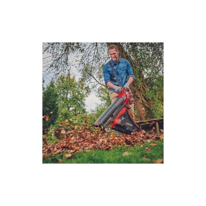 Einhell VENTURRO 36-240 Soffiatore Aspirafoglie a Batteria Brushless 240 km-h 740 m³-h Sacco 45 L colore Nero Arancione