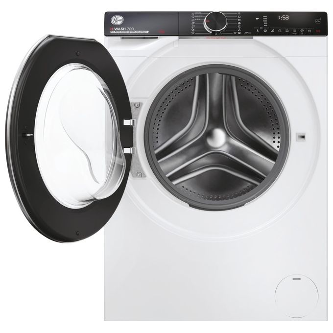 Hoover H-WASH 700 H7W449AMBC-S Lavatrice a carica frontale 9 Kg classe A 1400 giri cestello Ultra Wide care Eco doser programa Auto Care controllo remoto Bianco 60x51x85