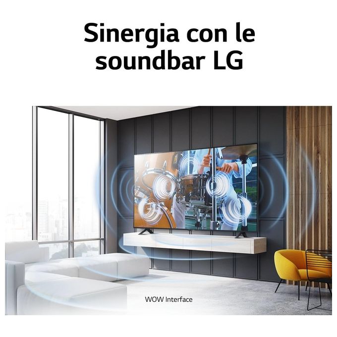 LG 75UR78006LK Serie UR78 Smart TV 75'' 4K Ultra HD LED WebOS 23 HDR10 3 HDMI Wi-Fi Game Optimizer colore Nero
