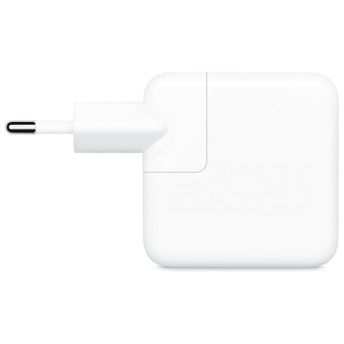Apple MW2K3ZM-A Alimentatore Doppia Porta USB-C 35W 2 porte per MacBook Air iPhone iPad colore Bianco