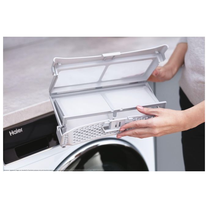 Haier HD90-A2939 I-Pro Series 3 Asciugatrice Pompa di Calore 9 Kg Classe A++ Sensore Umidita' 65 dB (85x59,5x66,5 cm) colore Bianco