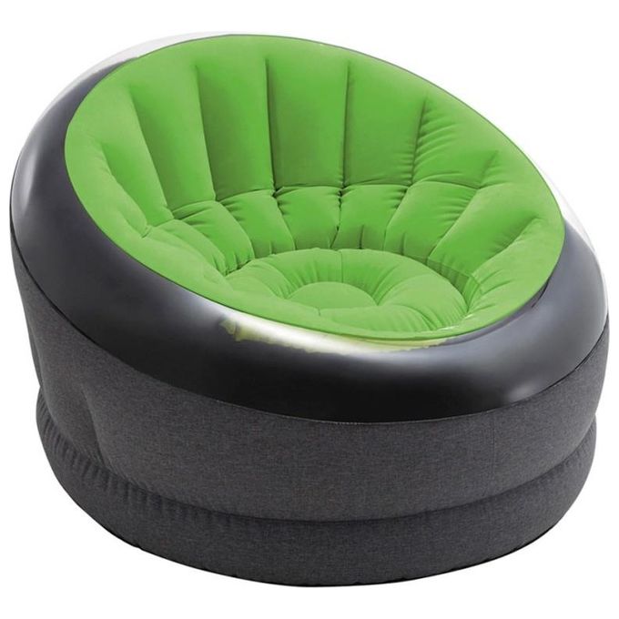 Intex 66582NP Empire Poltroncina Gonfiabile PVC 112x109x69 cm colore Verde Grigio