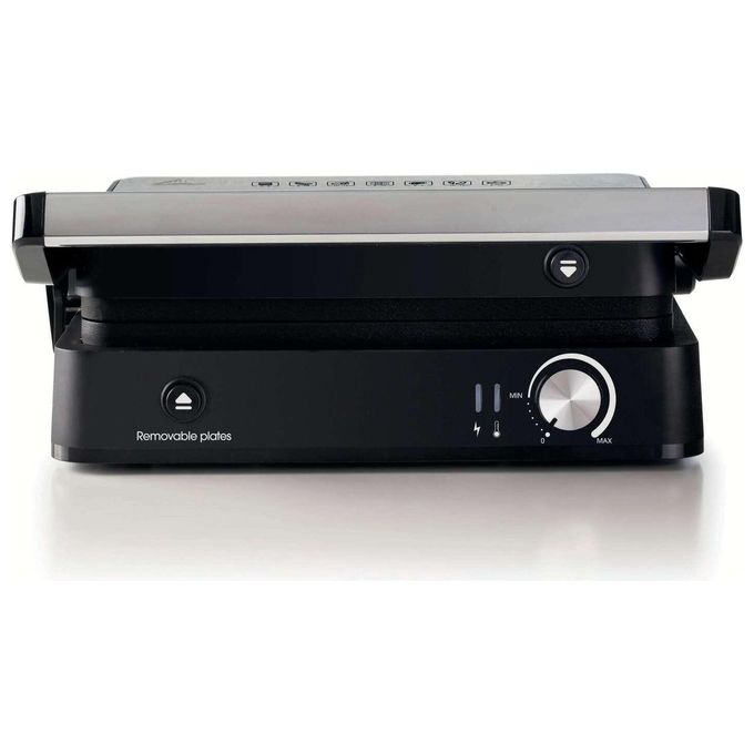 Ariete 1934 MetalGrill 3in1 Bistecchiera 2000W 3 Modalita' di Cottura Piastre Antiaderenti Rimovibili colore Silver Black