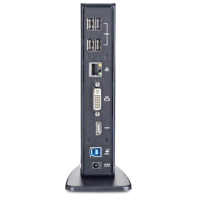 StarTech Docking station universale USB3.0 per laptop- -DVI HDMI video doppio con Ethernet audio