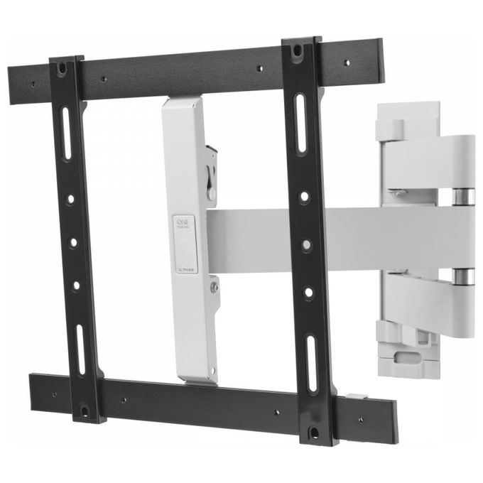 One For All WM6454 Supporto da parete girevole per TV 32'' - 77'' VESA fino a 400x400 mm inclinazione 0° - 6° rotazione ±180° colore Nero-Bianco