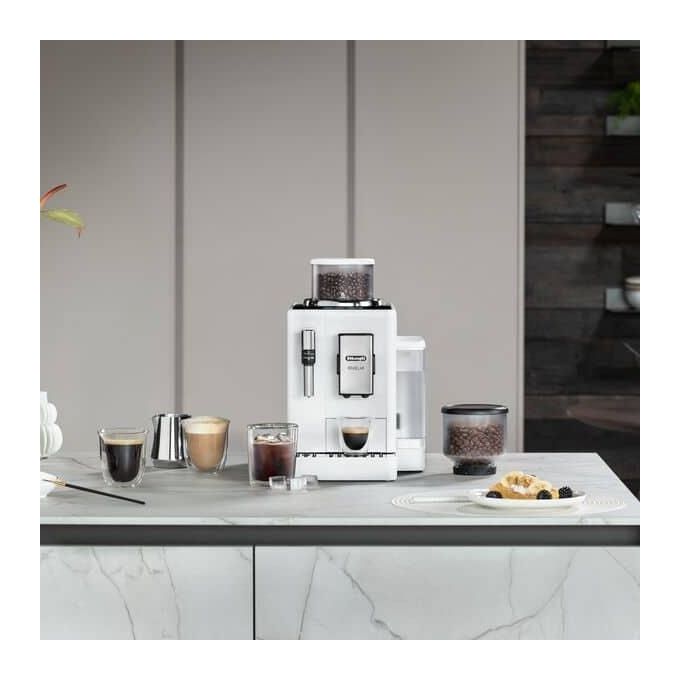 De'Longhi EXAM440.35.W Rivelia Macchina da caffe' Automatica 1,4 L 19 bar 1450 W Bean Switch System colore Bianco