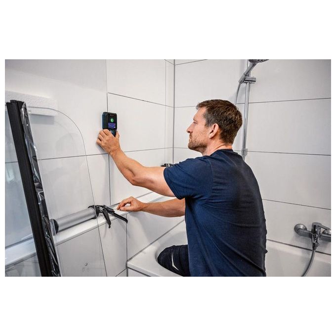 Bosch GMS 120-27 Professional Rilevatore Multimateriale metalli ferrosi non ferrosi cavi legno IP54 Li-ion colore Nero Blu