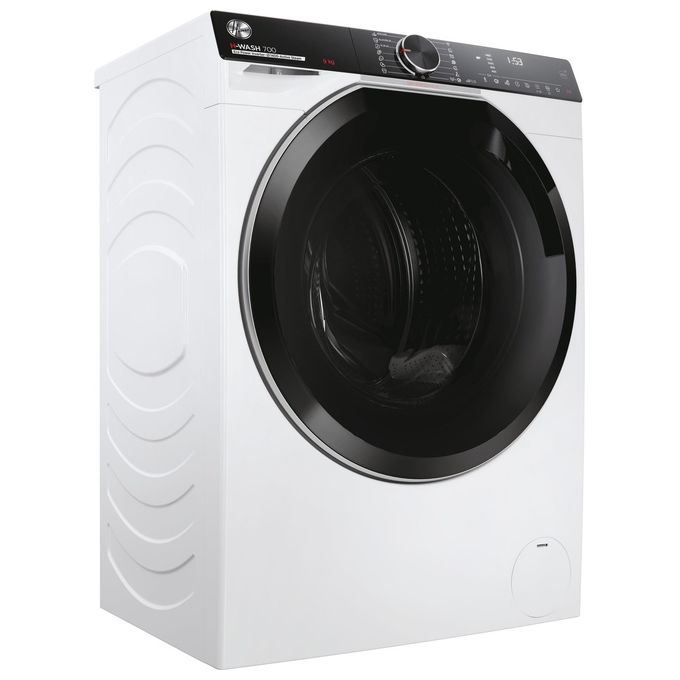 Hoover H-WASH 700 H7W449AMBC-S Lavatrice a carica frontale 9 Kg classe A 1400 giri cestello Ultra Wide care Eco doser programa Auto Care controllo remoto Bianco 60x51x85