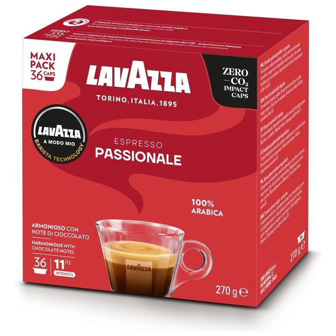 Lavazza A Modo Mio Capsule Caffe' Appassionatamente 36 Pezzi
