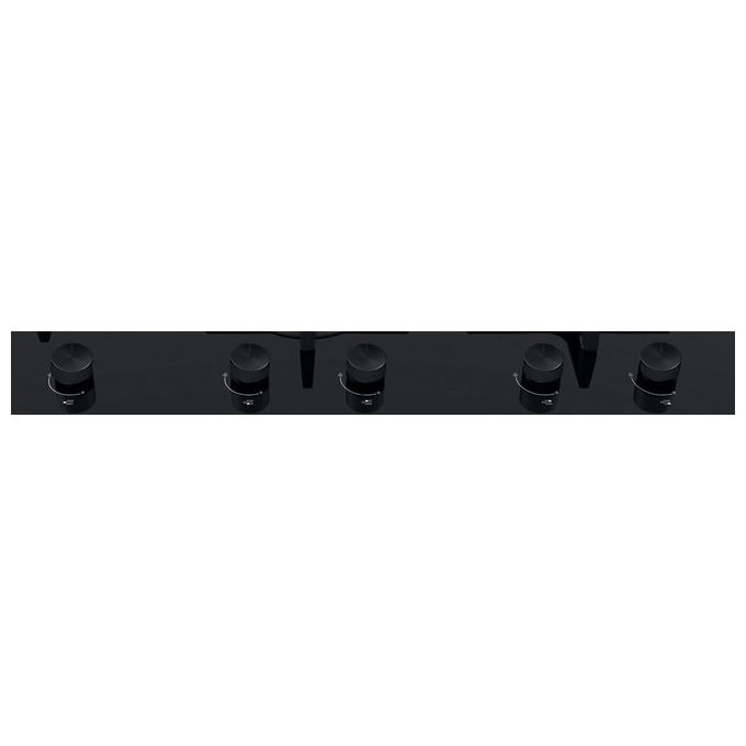 Whirlpool GOA9523NB1 Piano cottura gas 90 cm 5 fuochi da incasso vetro griglie ghisa colore Nero
