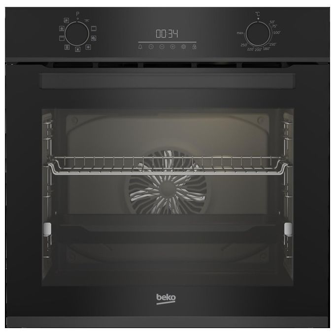 Beko BBIM13300CDXE Serie B300 Forno da incasso elettrico 72 L Classe A+ Cottura ventilata Pulizia a vapore (59.5x59.4x56.7 cm) colore Nero