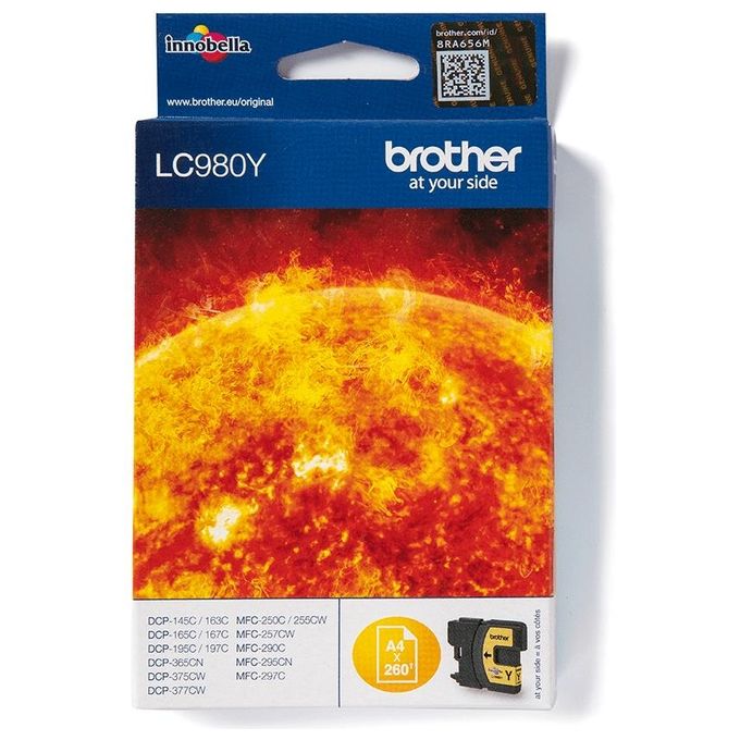 Brother LC-980Y Giallo DCP-165C Inkjet - getto dinchiostro Cartuccia originale