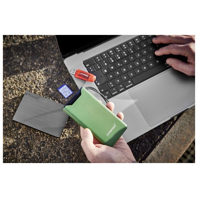Intenso Powerbank F10000 Verde 10000 mAh con USB-C a Tipo C
