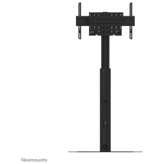 Neomounts FL45S-825BL1 Supporto da pavimento per TV 37-75'' Regolabile in Altezza 104-157 cm con Gestione Cavi e Piastra di Sicurezza colore Nero