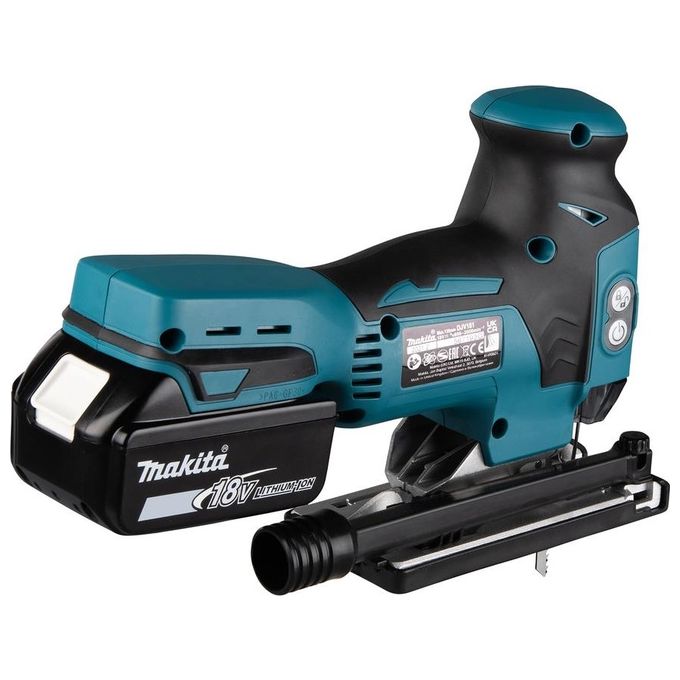 Makita DJV181RTJ Seghetto Alternativo a Batteria 18V con 2 Batterie 5,0 Ah e Valigetta Makpac colore Nero