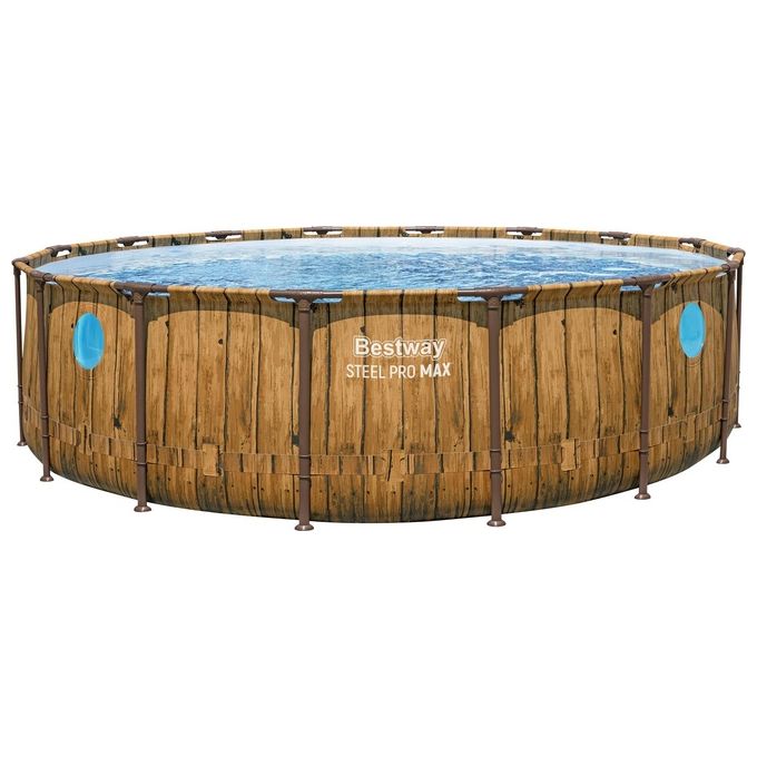 Bestway Piscine Tonde C-Tel. Rattan 488X122 -56725