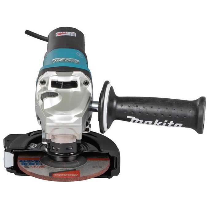 Makita GA5093X01 Smerigliatrice angolare 125 mm 1900 W Velocita' Regolabile 2800-11500 rpm Sistema SJS II Soft Start colore Nero
