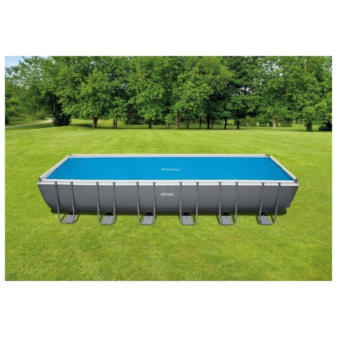 Intex Telo di Copertura Solare per Ultra Frame Rettangolare 732x366cm Blu