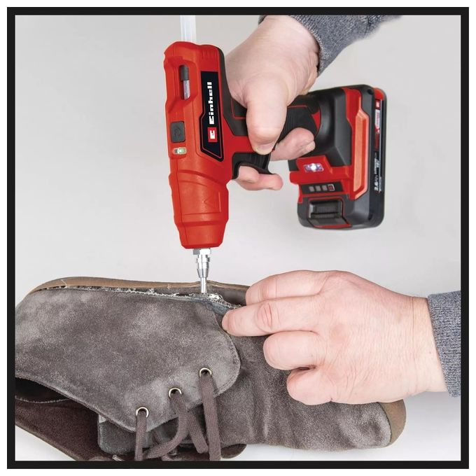 Einhell Pistola Colla A Caldo A Batteria Te-Cg 18 Li (Batteria Non Inclusa)