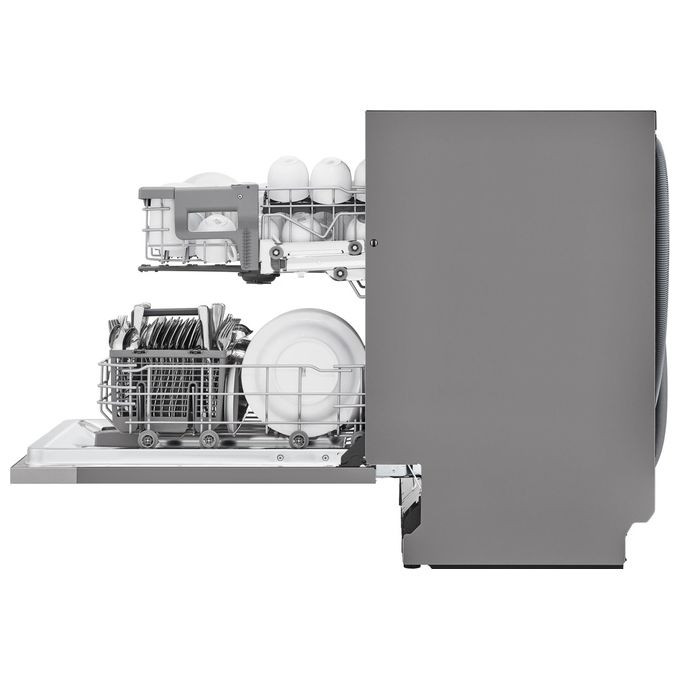 LG DB242TX Serie 2 Lavastoviglie Incasso 14 coperti Classe D QuadWash Wi-Fi EasyRack+ (55x60x82 cm) colore Noble Steel