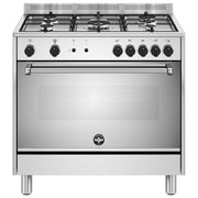 Bertazzoni La Germania AMN965LEXV-24 Cucina Libera Installazione 90 cm 5 Fuochi Gas Forno Elettrico 117 L Classe A (94x60x94 cm) colore Acciaio inox