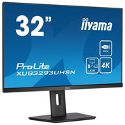 Iiyama XUB3293UHSN-B5 ProLite Monitor PC 31.5'' 4K Ultra HD IPS USB-C Dock KVM Switch LAN Hub USB 3.2 colore Nero
