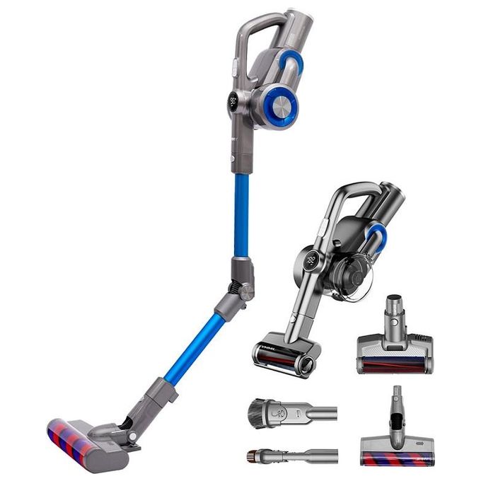 Jimmy 001069 H8 Flexi Aspirapolvere Scopa Elettrica Senza Fili Tecnologia Smart e Filtro HEPA Autonomia 60 min Potenza 160 AW colore Blu