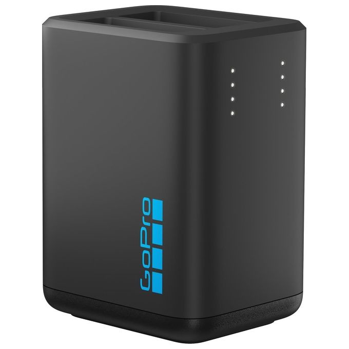 GoPro AEDBD-201-EU Caricabatteria Doppio per HERO13 Black con 2 Batterie Enduro e Cavo USB-C colore Nero