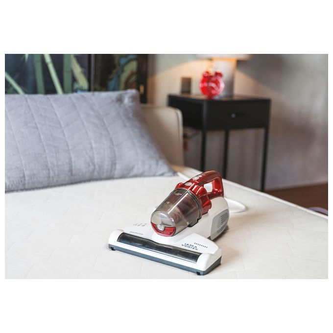 Hoover MBC500UV Aspirapolvere con Filo senza Sacco Capacita' 0,3 Litri Sistema Ciclonico Rosso-Bianco