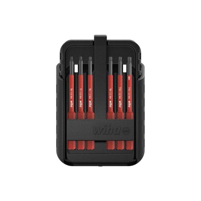 Wiha 43161 Set inserti slimBit electric TORX e TORX PLUS 13 pz isolati 1000 V AC compatibili speedE slimVario TorqueVario-S colore Nero