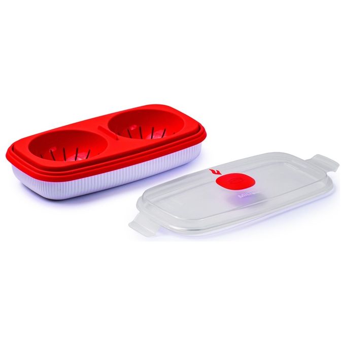 Snips 000848 Tempo Zero Contenitore Microonde Cuoci Uova Omelette Frittata 0,75 L senza BPA colore Bianco