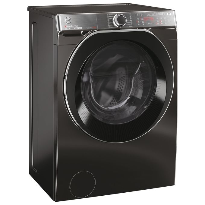 Hoover H5WPB447AMBCB8-S H-Wash 550 Lavatrice Carica Frontale 7 Kg 1400 rpm Classe A Inverter Vapore Wi-Fi (85x60x45 cm) colore Nero