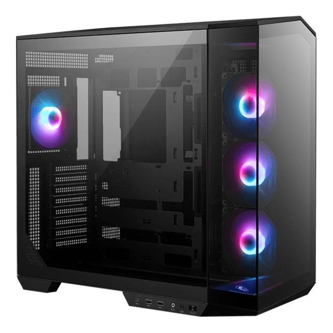 MSI MAG PANO 100R PZ Case PC Midi Tower Gaming ATX 3 Ventole ARGB 120mm Vetro Temperato colore Nero
