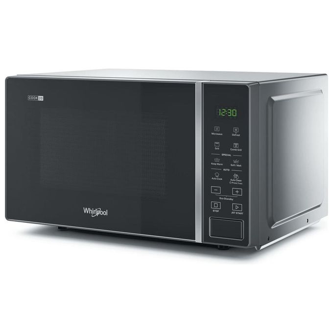 Whirlpool MWP 203 SB Cook20 Forno a microonde con grill 20 L 700 W grill quarzo 1000 W Jet Start Auto Cook colore Nero Argento