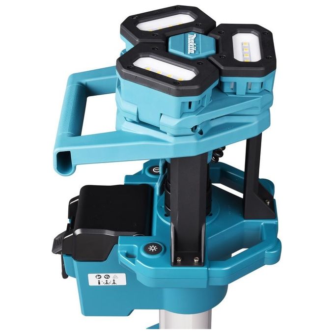 Makita DML814 Luce da Lavoro LED 3000 lm con Treppiede Regolabile colore Blu