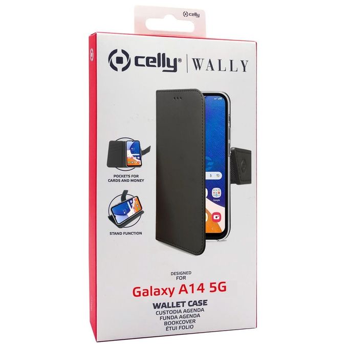 Celly Wally Case per Samsung Galaxy A14 5G Black