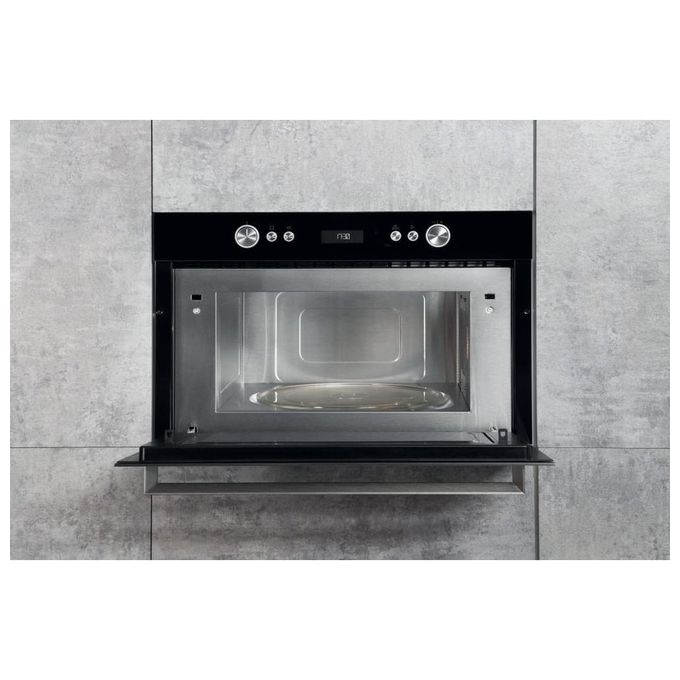 Hotpoint Ariston MD 764 IX HA Forno a Microonde Combinato da Incasso con Grill Capacita' 31 Litri Potenza 1000 W Funzione Crisp Display LED Acciaio Inox