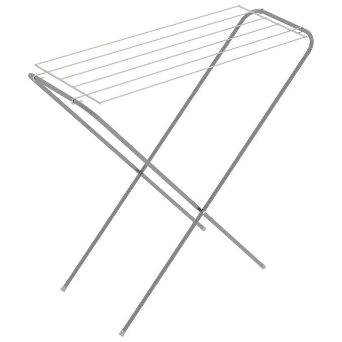 Colombo CLN016 Gazzella Stendibiancheria Pieghevole 6 m 3 Kg Acciaio Verniciato Salvaspazio Ultra Slim 1,5 cm colore Grigio