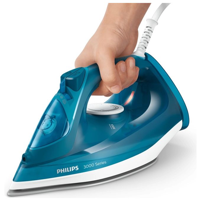 Philips DST3040-70 Serie 3000 Ferro a vapore 2600 W piastra ceramica vapore 40 g-min colpo vapore 200 g colore Blu
