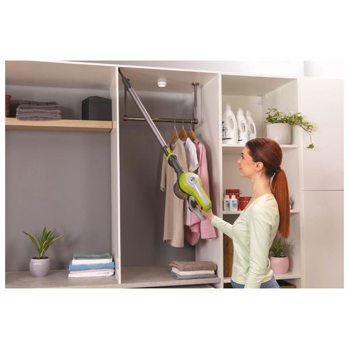Hoover HF110H HF1 Aspirapolvere Senza Filo Ciclonico Senza Sacchetto 0.9 L 170W autonomia 30 min colore Grigio Lime