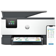 HP 4V2N0B OfficeJet Pro 9120b Stampante Multifunzione a Getto d'Inchiostro Colore con Stampa Fronte-Retro Automatica Wi-Fi Bluetooth ADF 4 Cartucce Risoluzione 4800x1200 DPI Schermo Touch 2.7'' colore Grigio