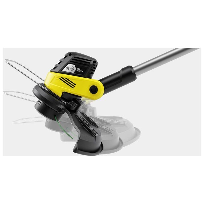 Kärcher 1.445-451.0 LTR 3-18 DUAL BATTERY SET Tagliabordi a Batteria 18 V 2 Batterie 30 cm Linea Automatica colore Nero Acciaio inox Giallo