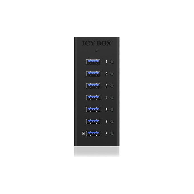 Icy Box IB-AC618 Hub Usb 3.0 a 7 Porte